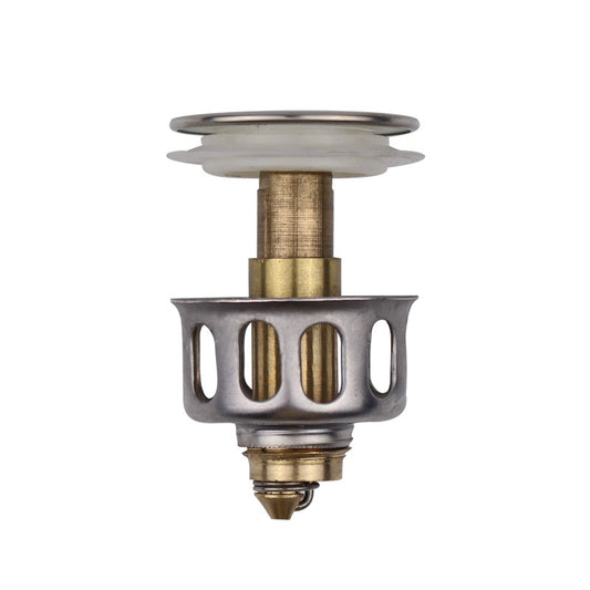 Desagüe lavamanos push corrugado con válvula anti olor