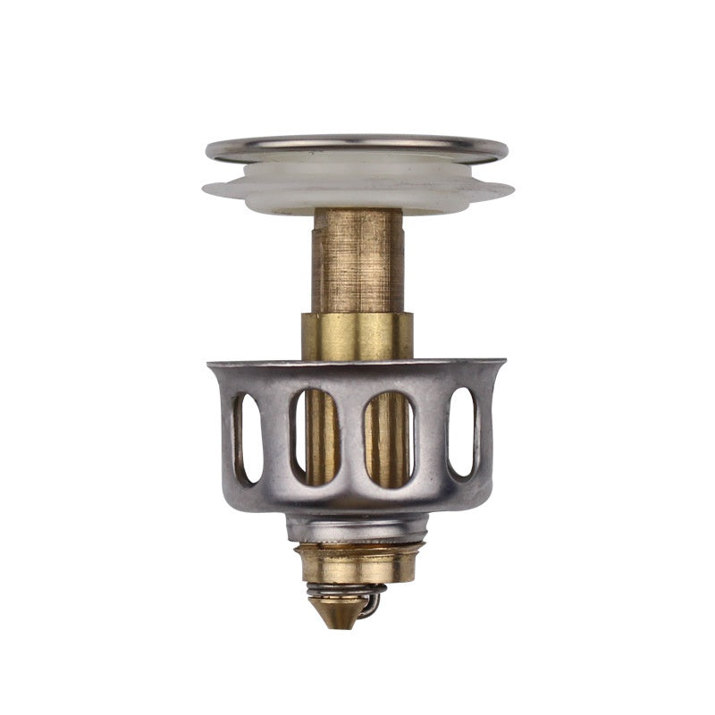 Desagüe lavamanos push corrugado con válvula anti olor