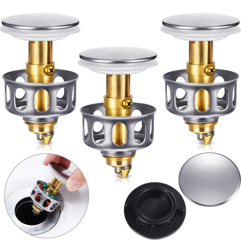 Desagüe lavamanos push corrugado con válvula anti olor